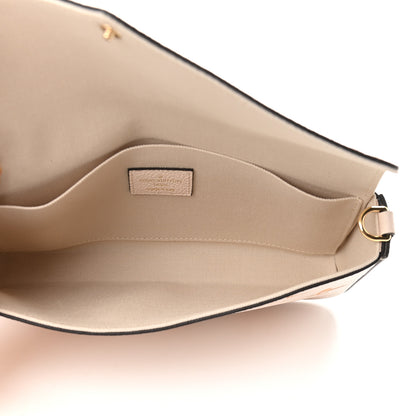 Louis Vuitton Empreinte Monogram Giant By The Pool Felicie Pochette Chain Wallet Cream Saffron 5 of 9