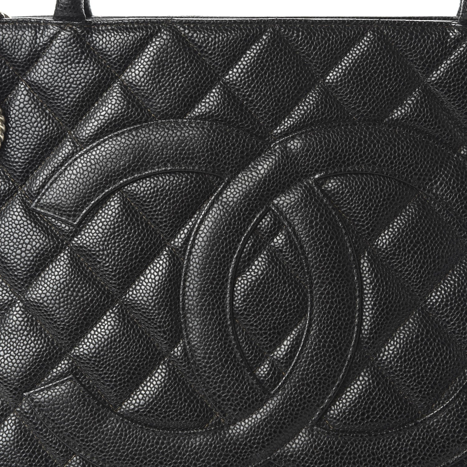 Chanel Caviar Quilted Medallion Tote Black 10 of 10