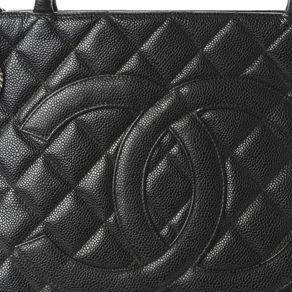 Chanel Caviar Quilted Medallion Tote Black 10 of 10