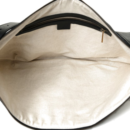 Gucci Grained Calfskin Logo Half Moon Hobo Black 7 of 22