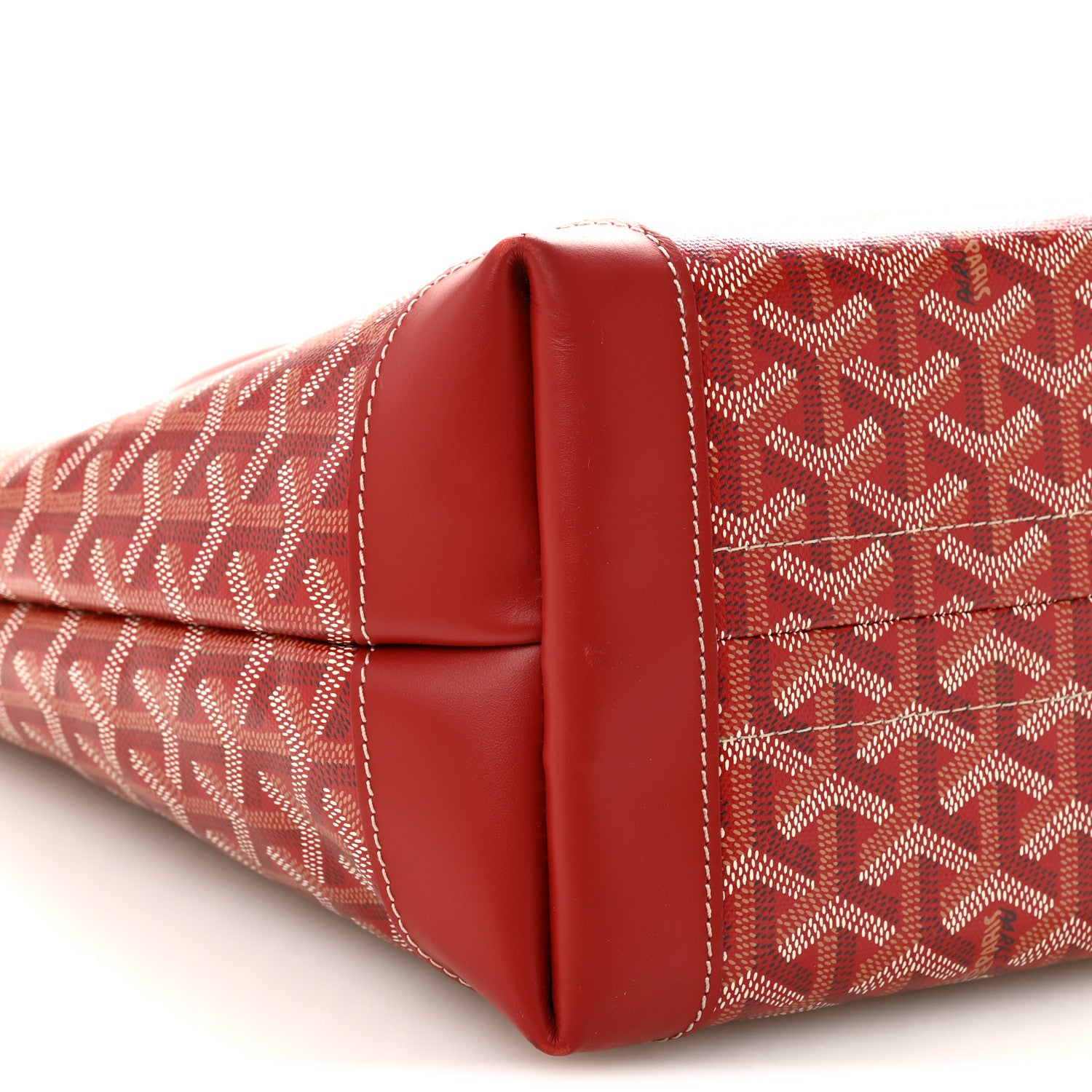 Goyard Goyardine Bellechasse Biaude MM Tote Red 8 of 11