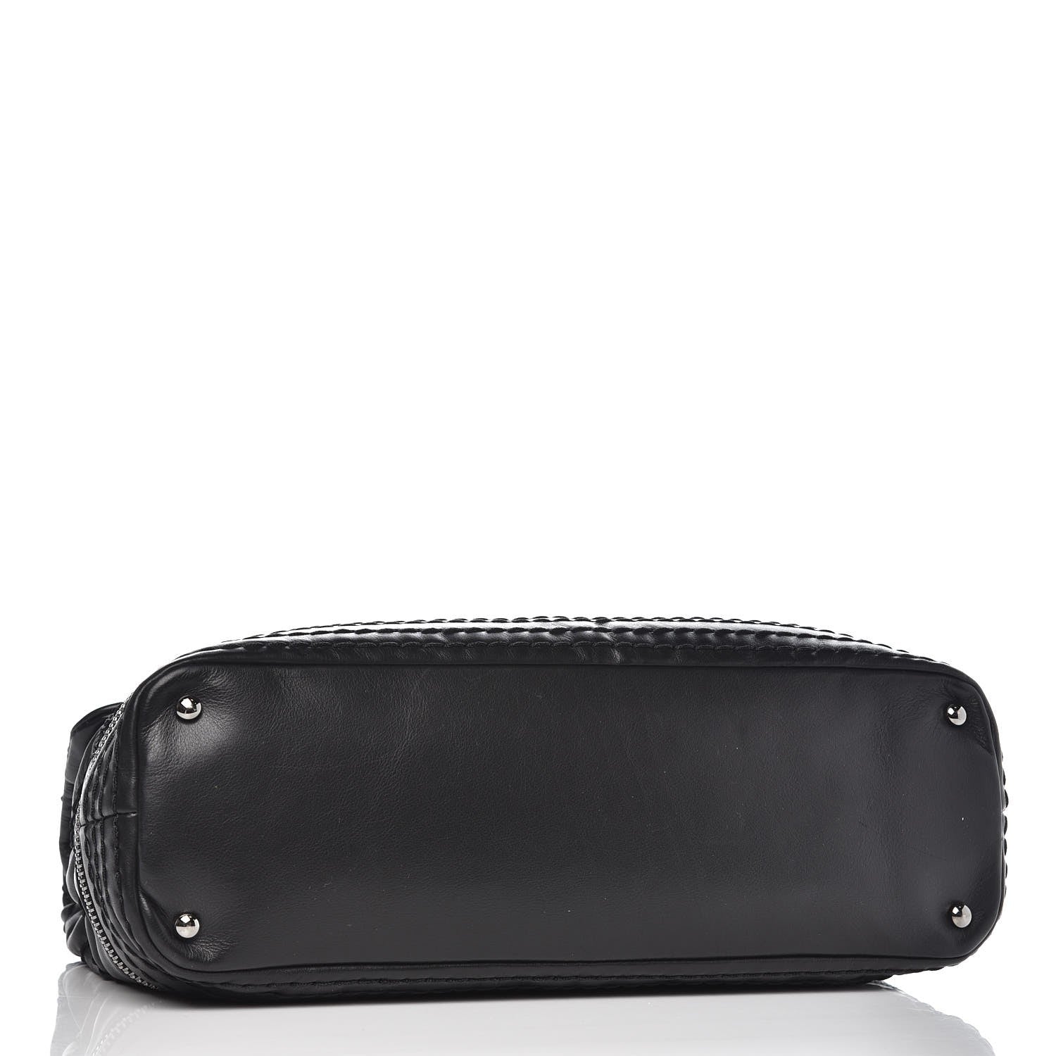 Chanel Calfskin Stitched Large Expandable Flap Bag Black 4 of 10