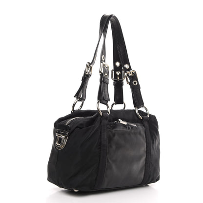 Prada Tessuto Nylon Tape Shoulder Bag Black 3 of 10
