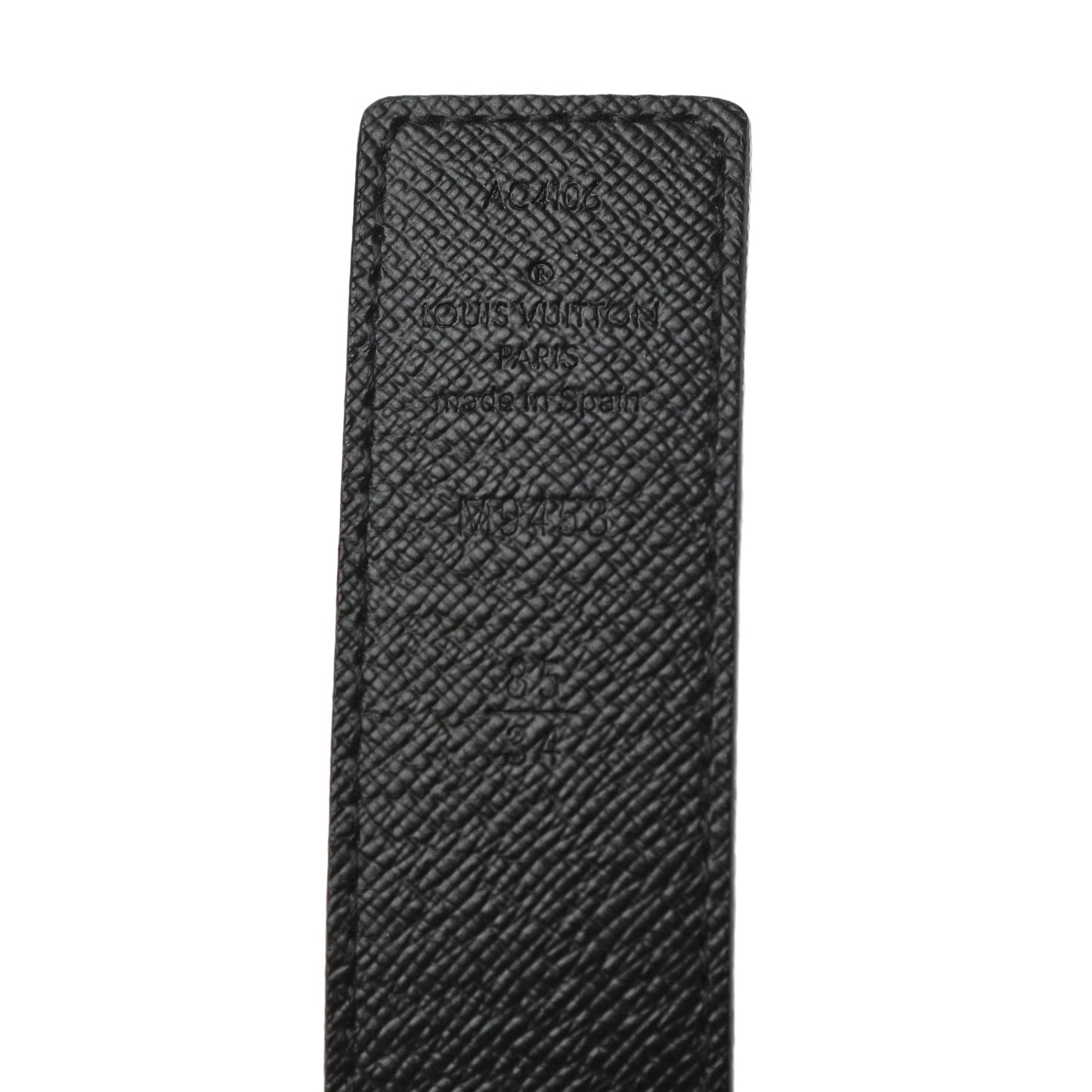Calfskin Monogram 30mm LV Initiales Reversible Belt 85 34 Black