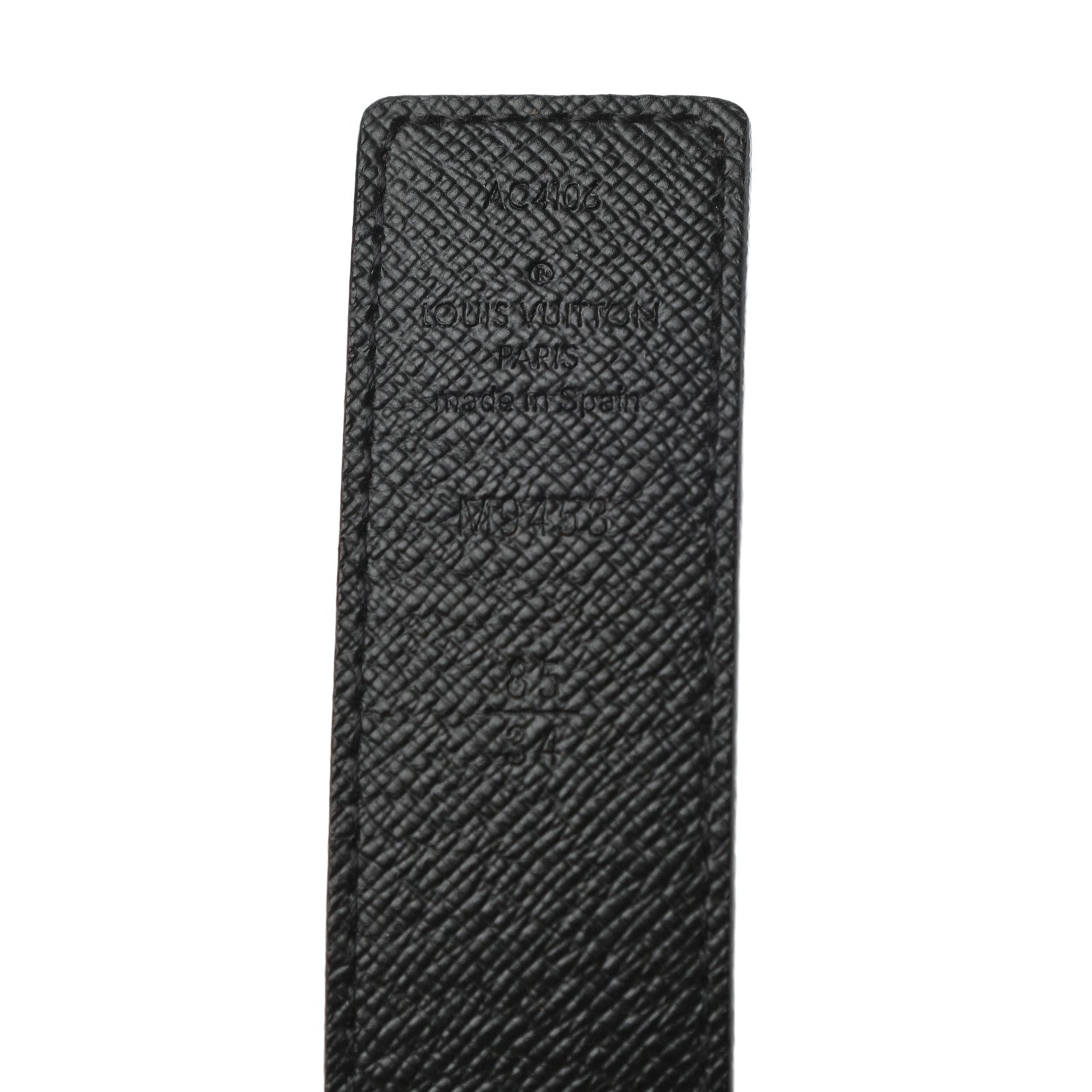 Louis Vuitton Calfskin Monogram 30mm LV Initiales Reversible Belt 85 34 Black 4 of 6