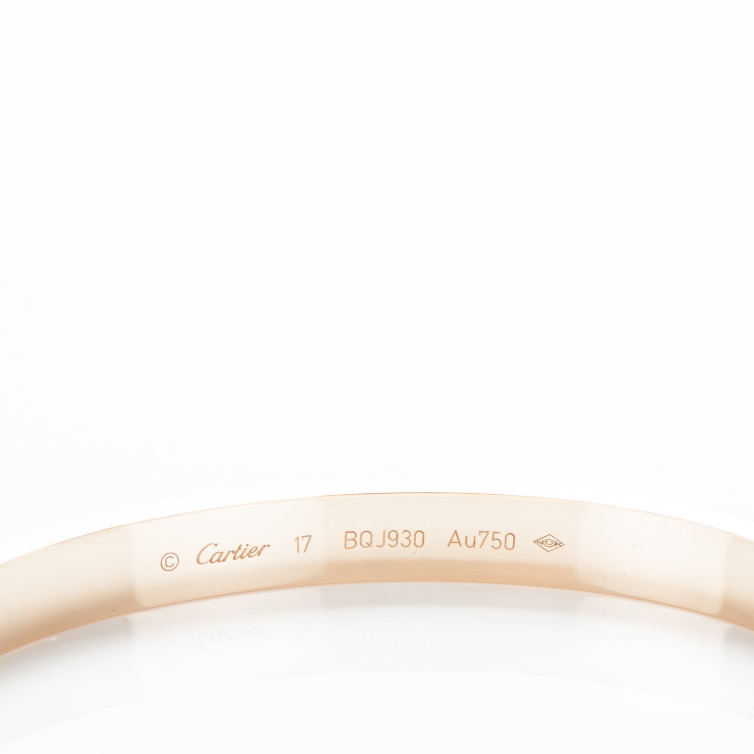Cartier 18K Yellow Gold LOVE Bracelet 17 4 of 5