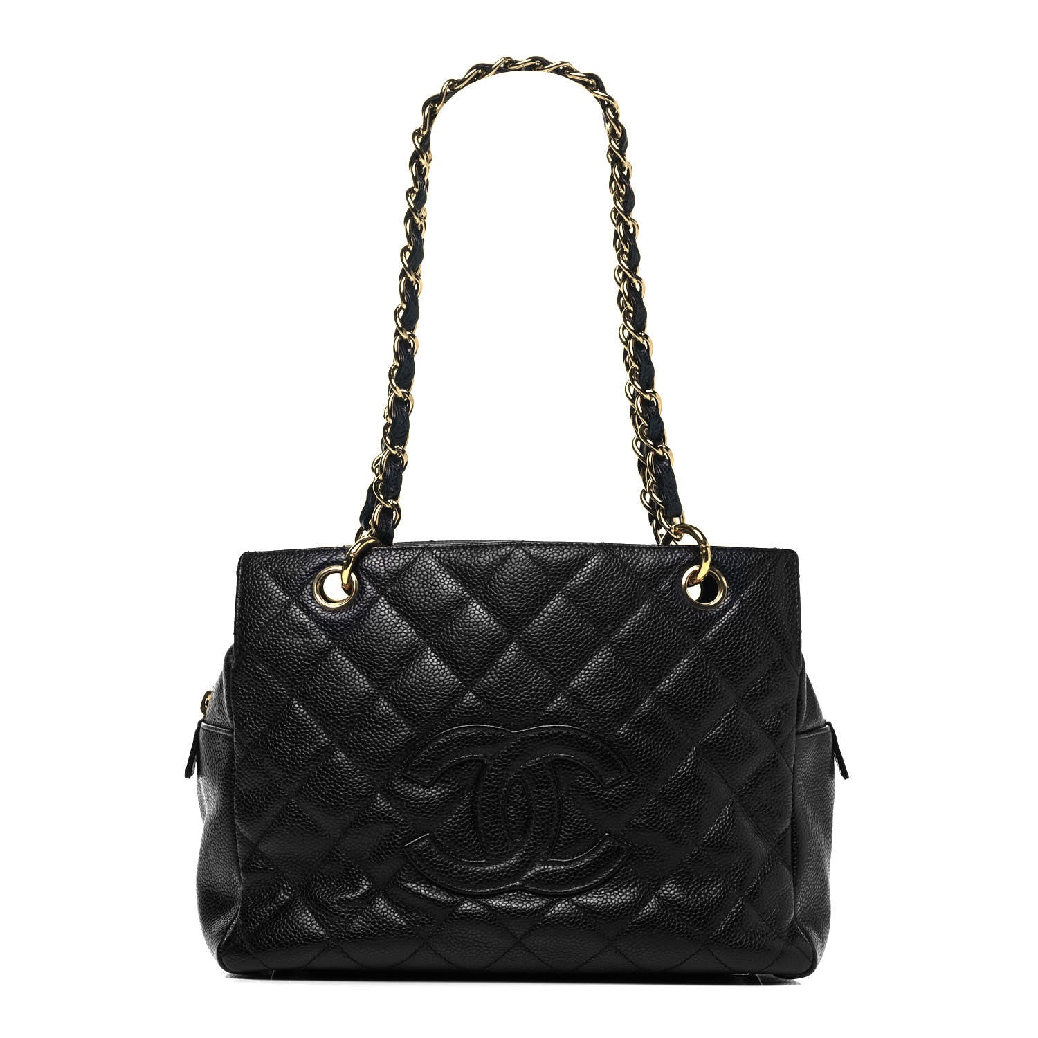 Chanel Caviar Quilted Petit Timeless Tote PTT Black 1 of 9