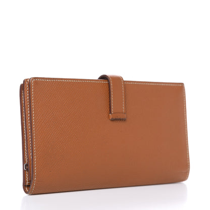 Hermes Epsom Bearn Gusset Wallet Gold 3 of 13