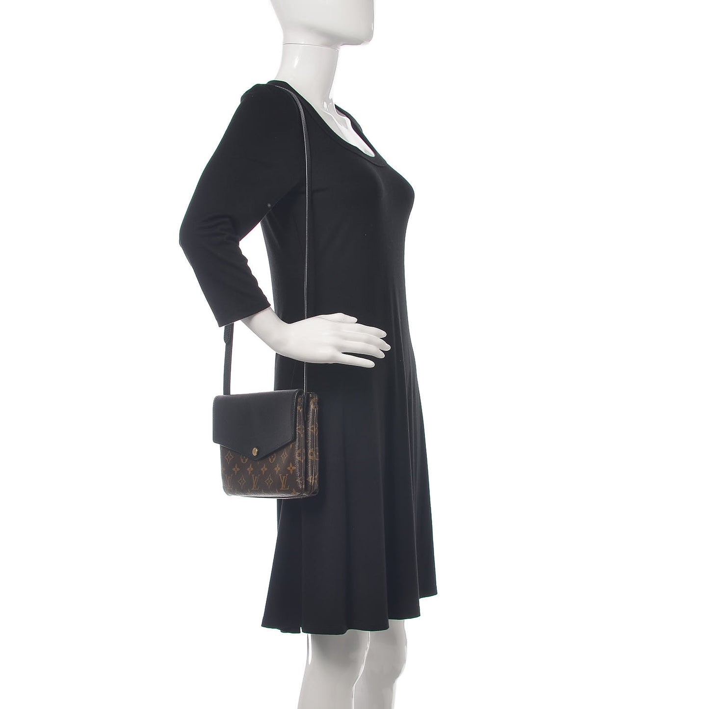 Monogram Twice Pochette Black