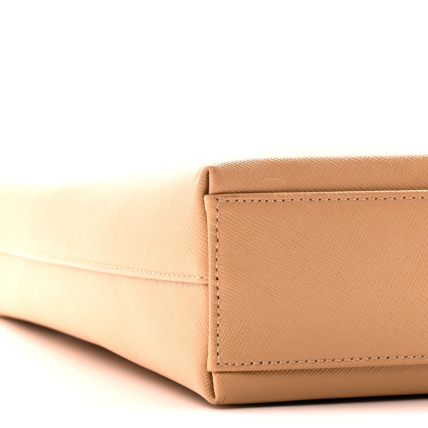 Salvatore Ferragamo Hammered Calfskin Trifolio Shoulder Bag Sand 9 of 10