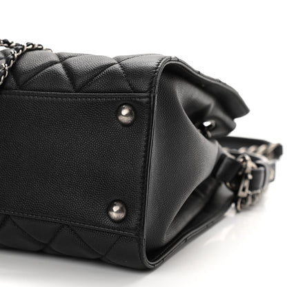 Chanel Caviar Quilted Small CC Bucket Bag Black 10 of 11