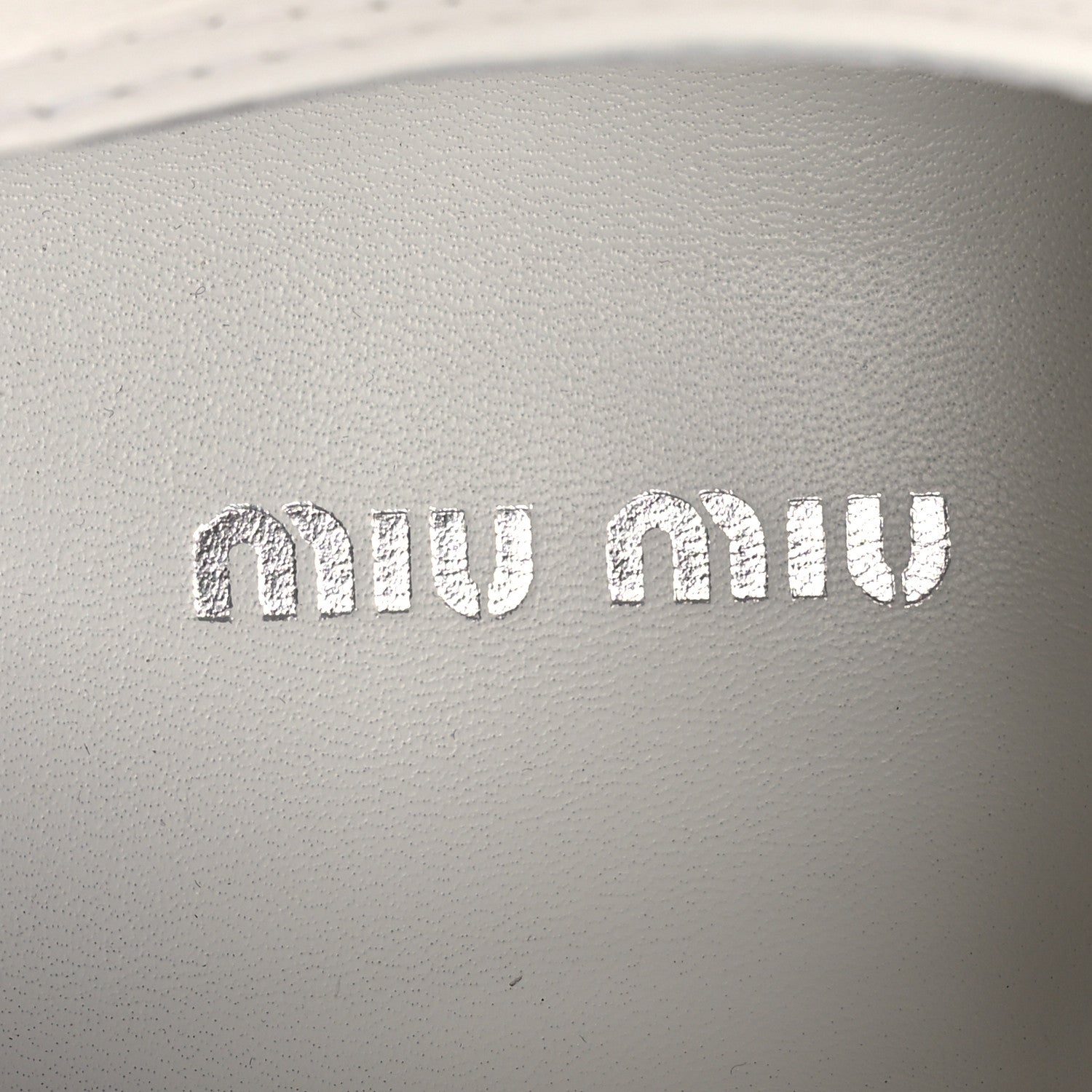 Miu Miu Naplak Crystal Low Top Platform Sneakers 40 White 1830746