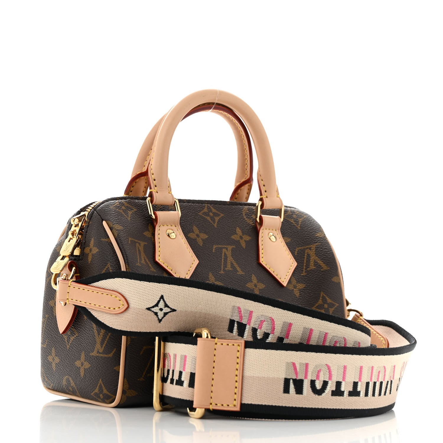 Louis Vuitton Monogram Speedy Bandouliere 20 Black 3 of 11