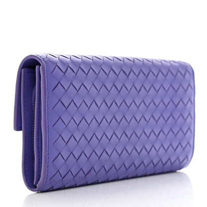 Bottega Veneta Nappa Intrecciato Continental Flap Wallet Lavender 3 of 7