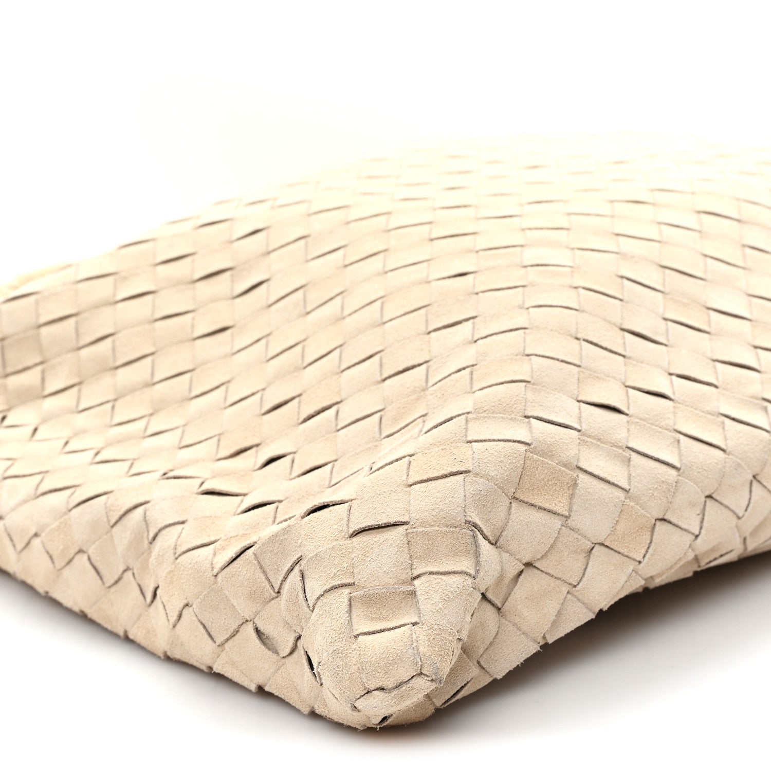 Bottega Veneta Suede Intrecciato Large Hop Ecru 9 of 12