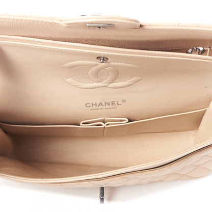 Chanel Caviar Quilted Medium Double Flap Beige Clair 6 of 9