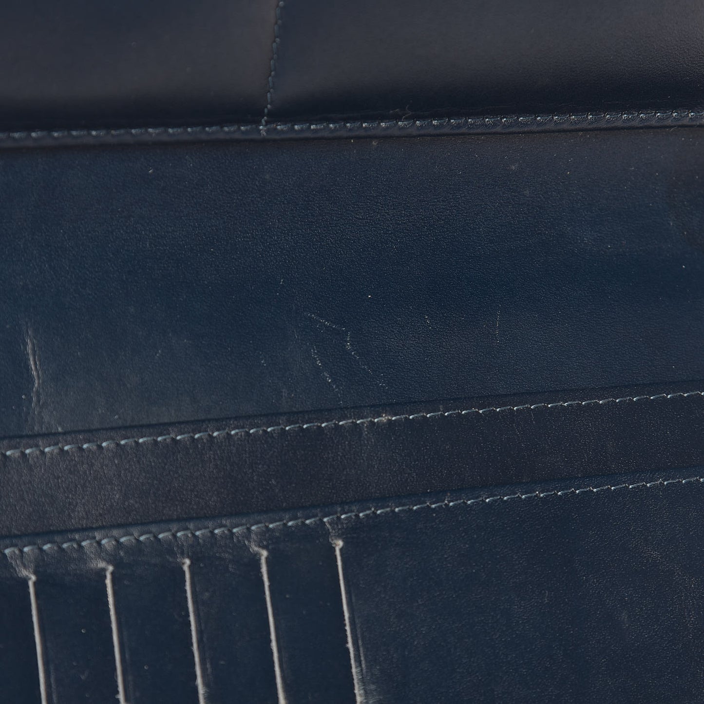 Caviar Large CC Timeless Zip Around Organizer Wallet Blue