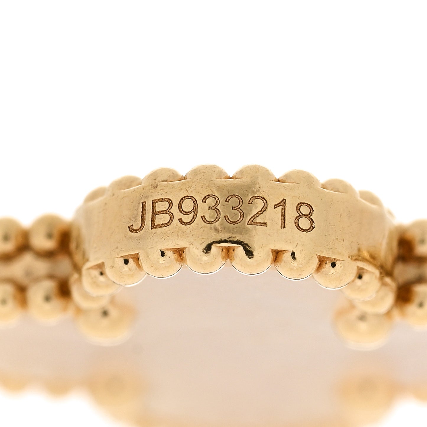 VAN CLEEF & ARPELS 18K Yellow Gold Mother of Pearl 5 Motifs Vintage Alhambra Bracelet