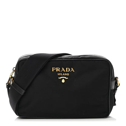Prada Tessuto Nylon Soft Calf Camera Bag Black 1 of 12