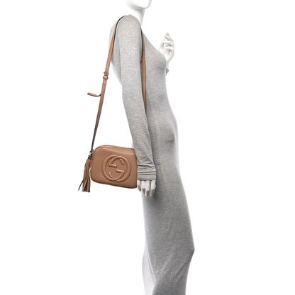 Gucci Pebbled Calfskin Small Soho Disco Bag Rose Beige 2 of 11