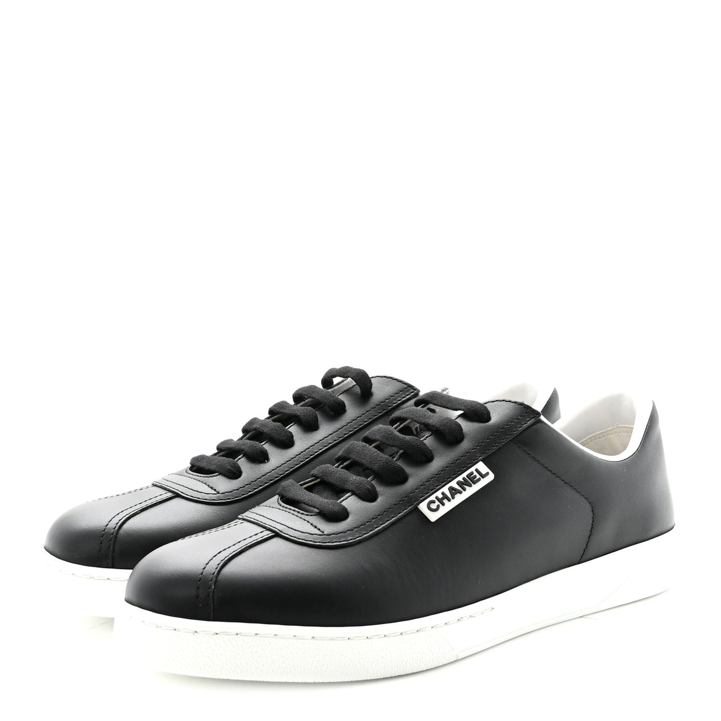 Calfskin CC Uniform Womens Sneakers 40 Black