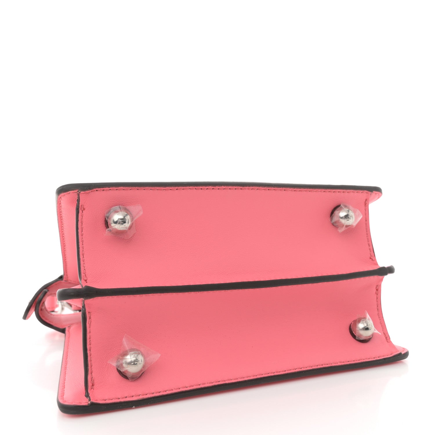 Fendi Shiny Nappa Petite Peekaboo I SEE U Satchel Pink Dalia 4 of 11