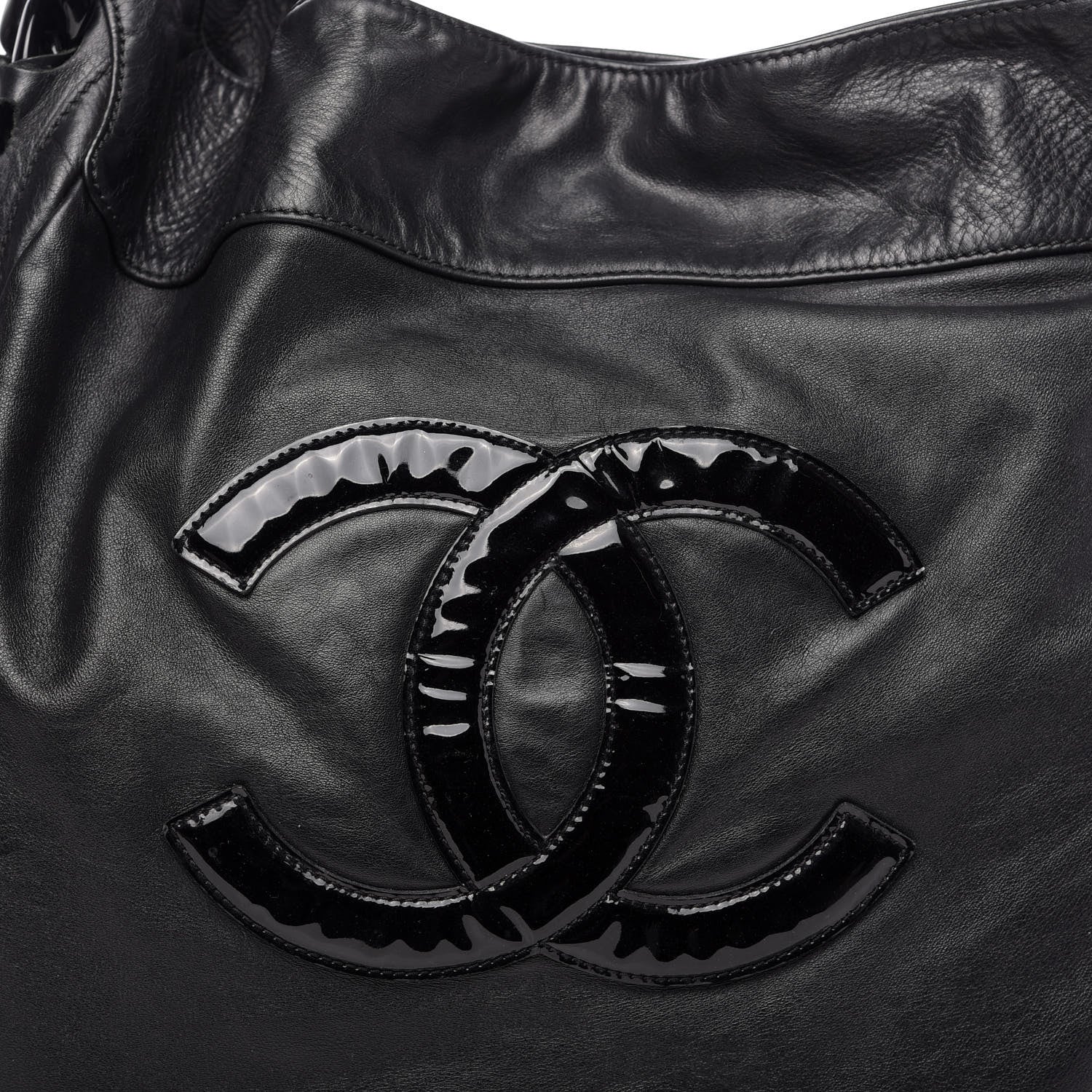 Chanel Calfskin Modern Chain Rhodoid Hobo Black 11 of 13