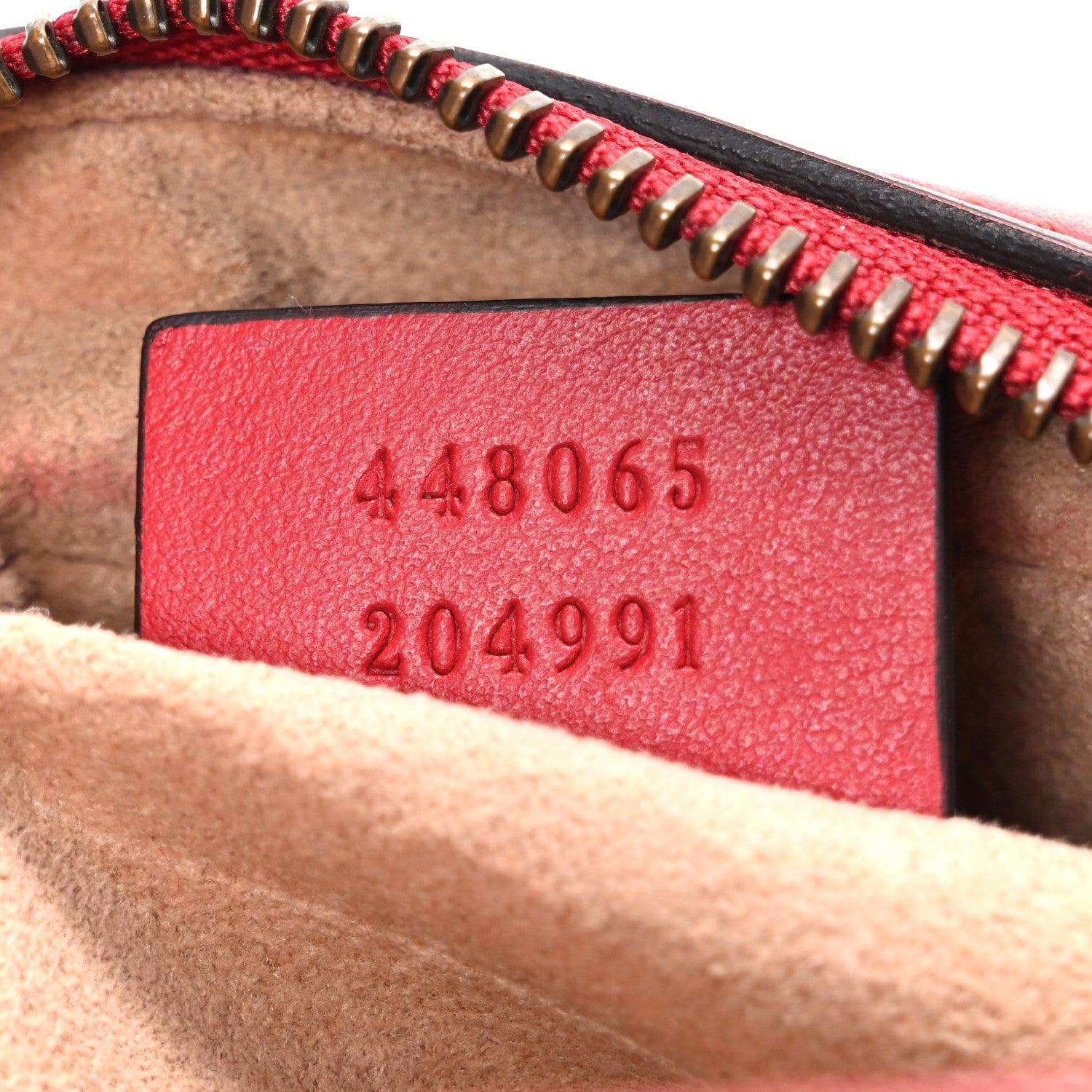 Gucci Calfskin Matelasse Mini GG Marmont Chain Shoulder Bag Hibiscus Red 7 of 10