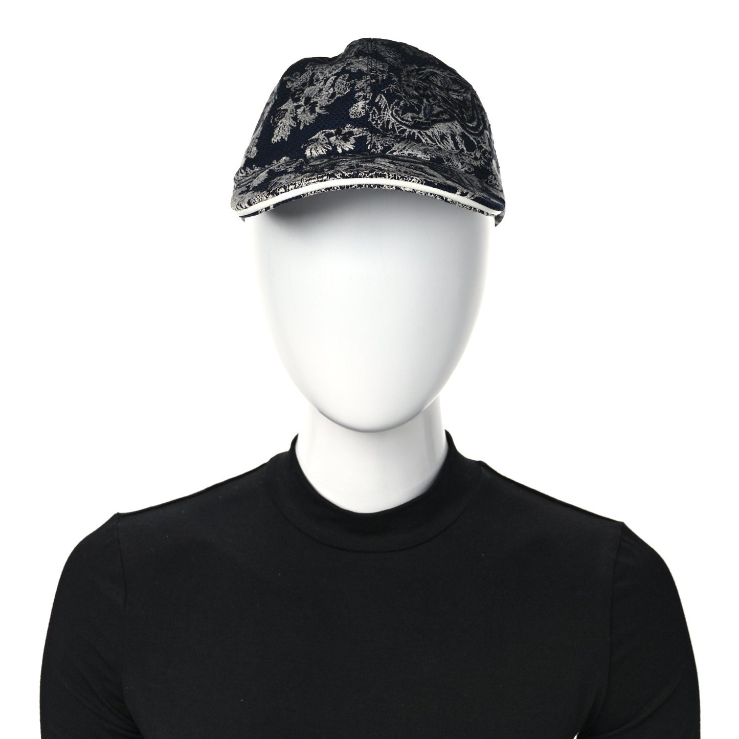 Cotton Embroidered Dioriviera Baseball Cap 57 Blue