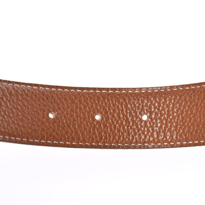 Hermes Box Togo 32mm H Belt 72 Black Gold 5 of 11