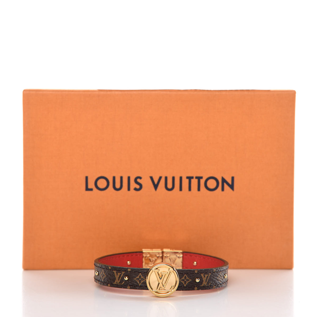 Louis Vuitton Monogram LV Circle Reversible Bracelet Rouge 7 of 7