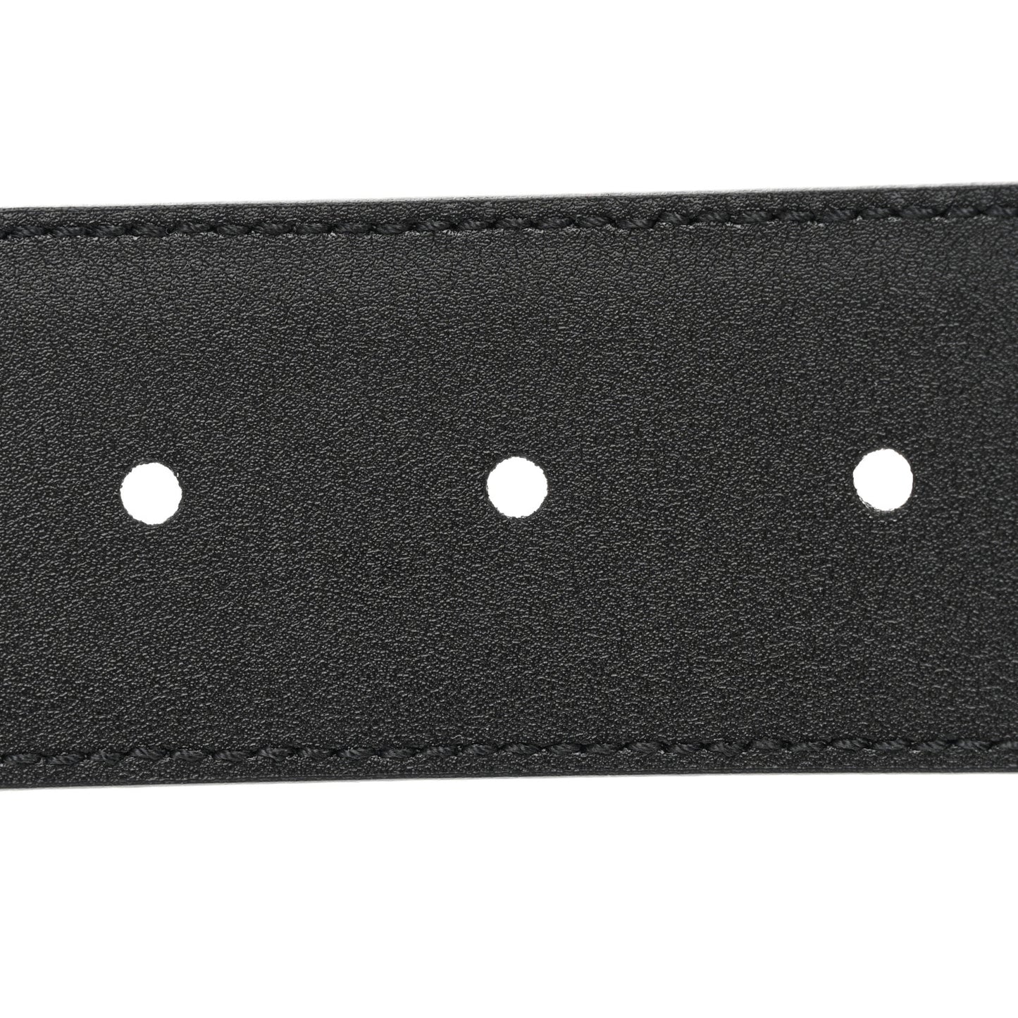 Textured Dollar Calfskin 40mm Belt 80 32 Black