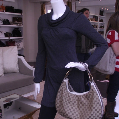 Gucci Monogram Medium Interlocking Hobo Off White 2 of 10