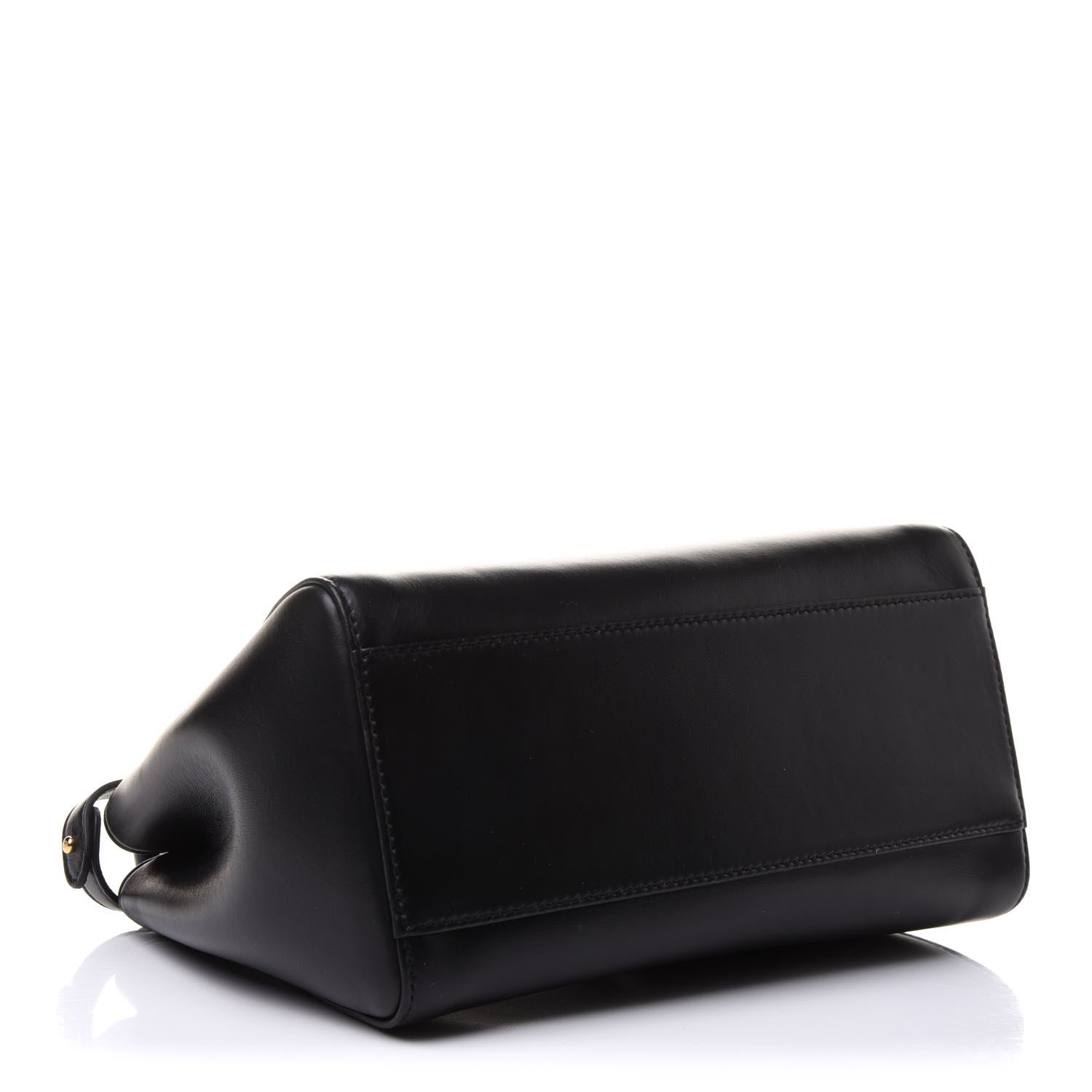 Fendi Nappa Stacked Bar Mini Peekaboo Iconic Satchel Black 4 of 9