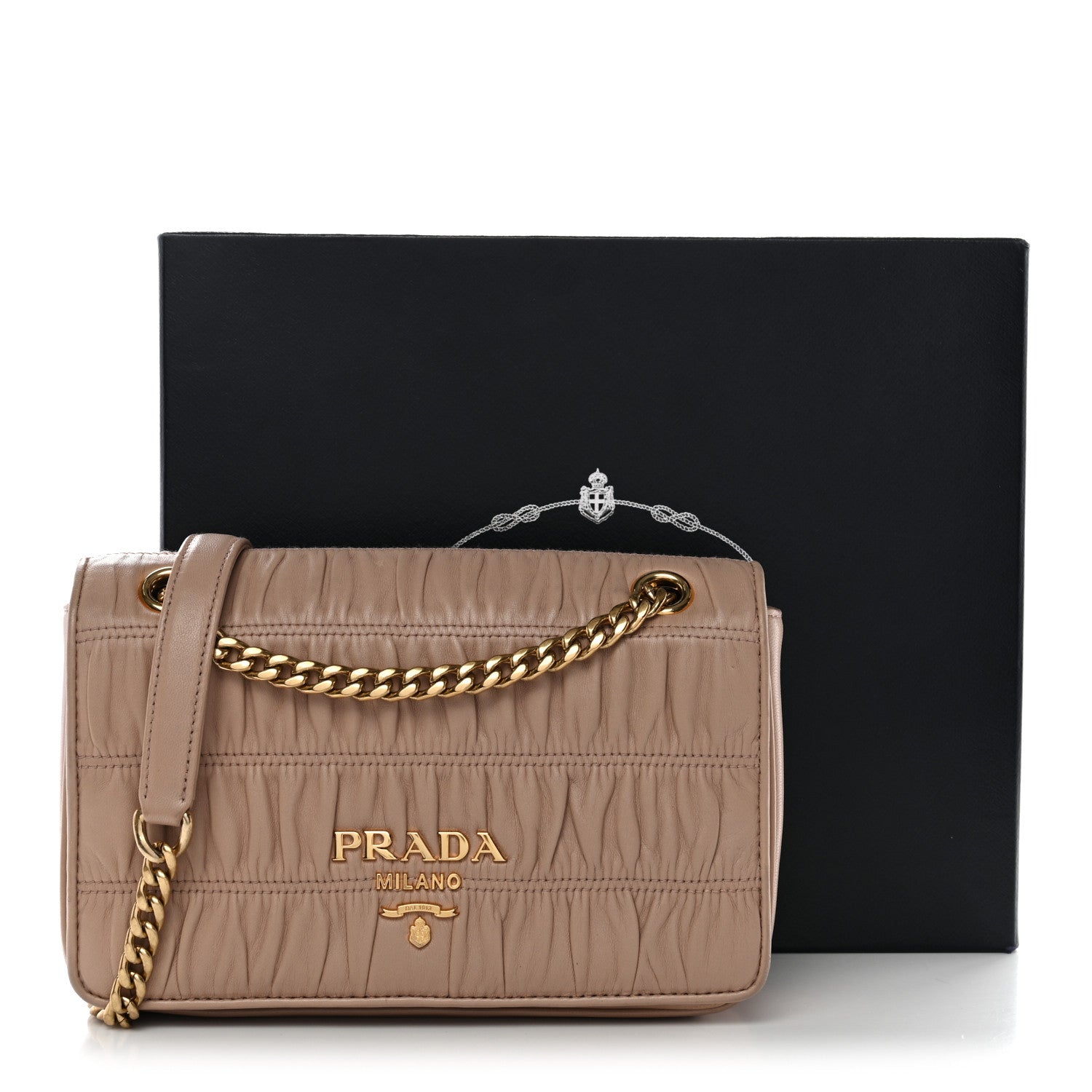 Prada Nappa Gaufre Flap Cipria 11 of 11