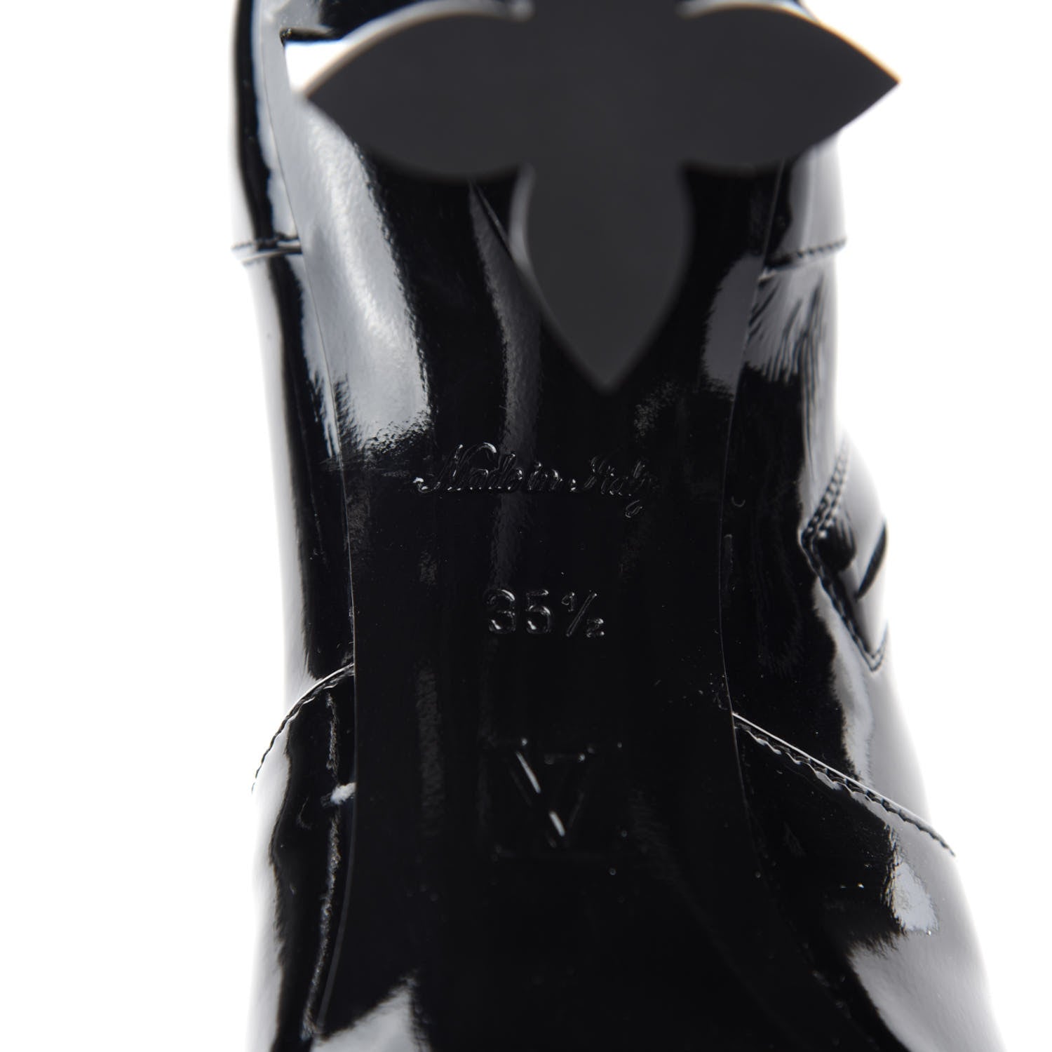 Louis Vuitton Patent Silhouette Ankle Boots 35.5 Black 7 of 9