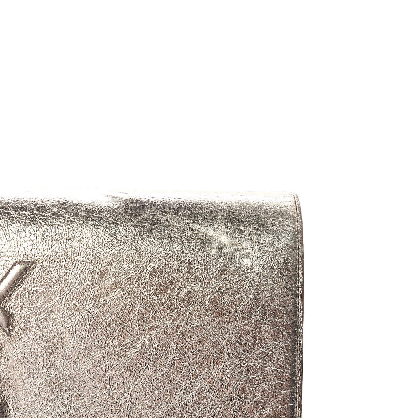 Metallic Calfskin Monogram Large Belle De Jour Clutch Gold