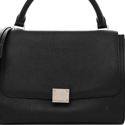 Celine Drummed Calfskin Suede Small Trapeze Black 7 of 10