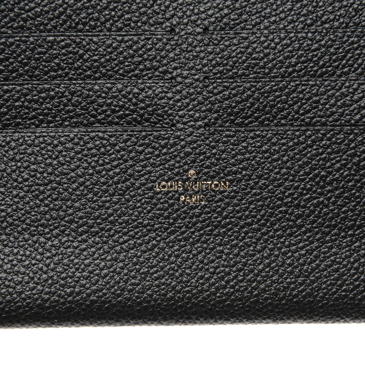 Calfskin Felicie Chain Wallet Card Holder Insert Black