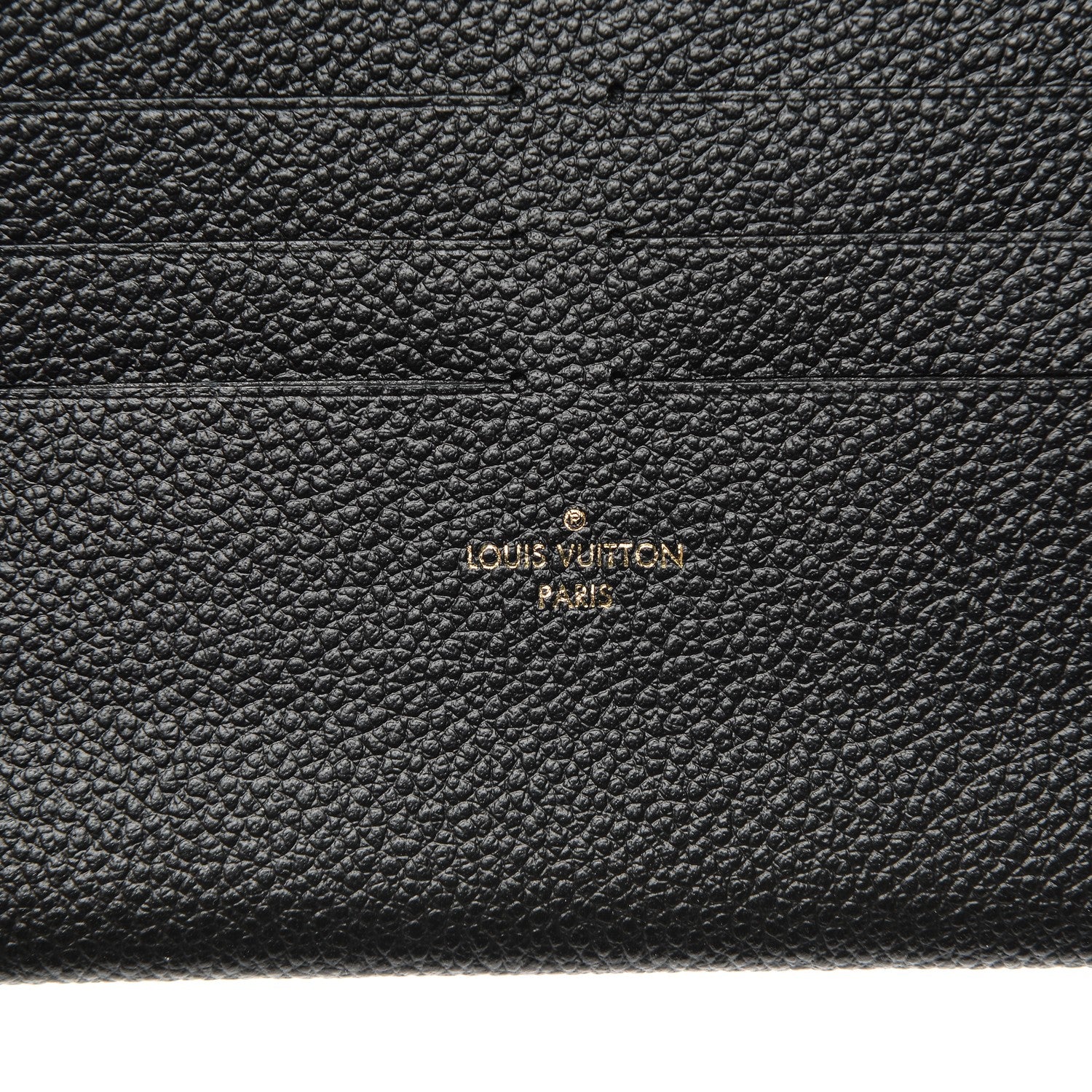Louis Vuitton Calfskin Felicie Chain Wallet Card Holder Insert Black 6 of 6