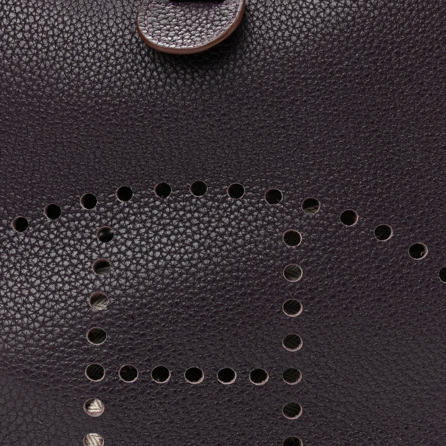 Hermes Taurillon Clemence Evelyne III GM Raisin 8 of 16