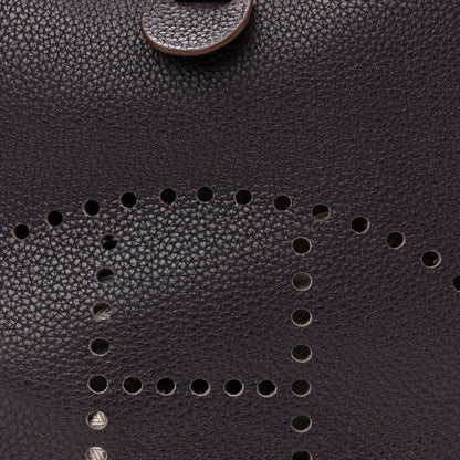 Hermes Taurillon Clemence Evelyne III GM Raisin 8 of 16