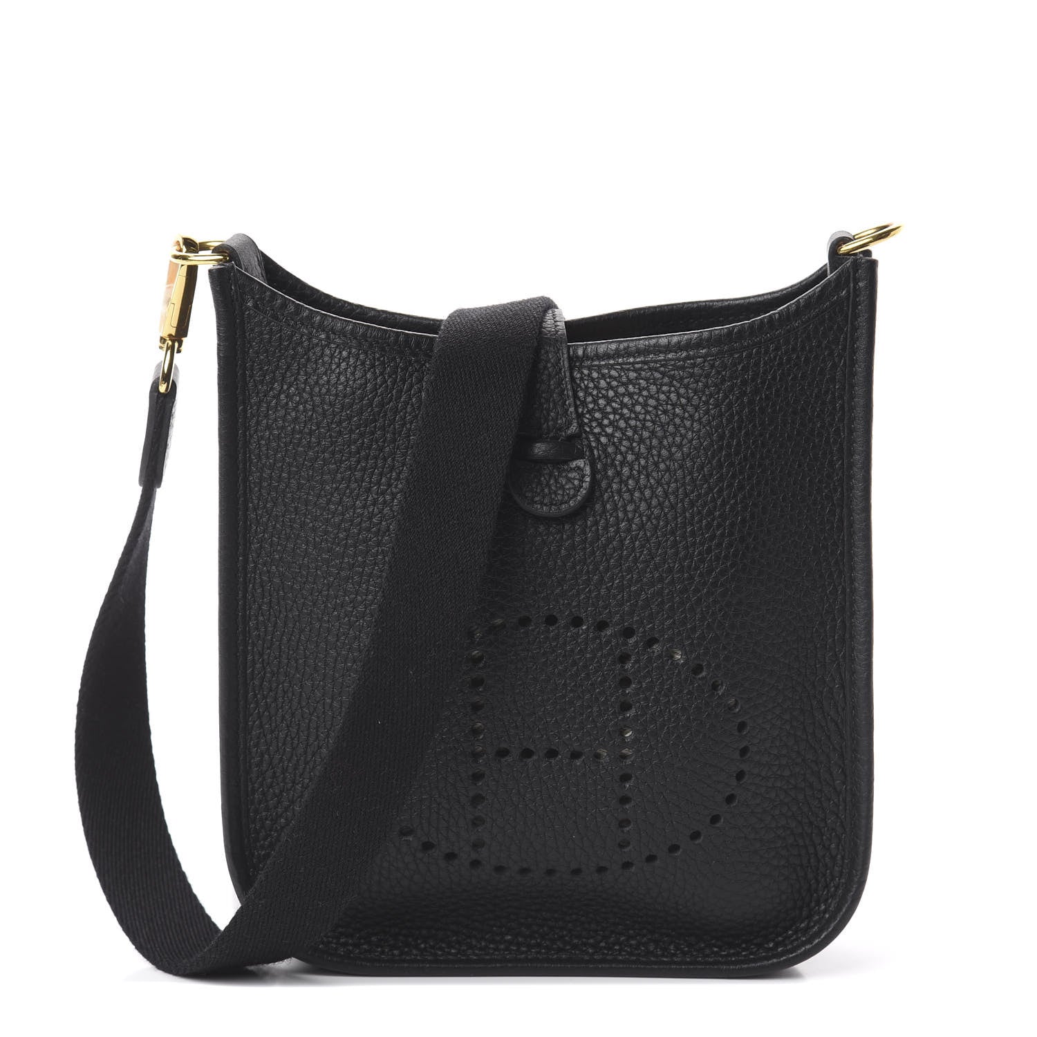 Hermes Taurillon Clemence Evelyne TPM Black 1 of 8