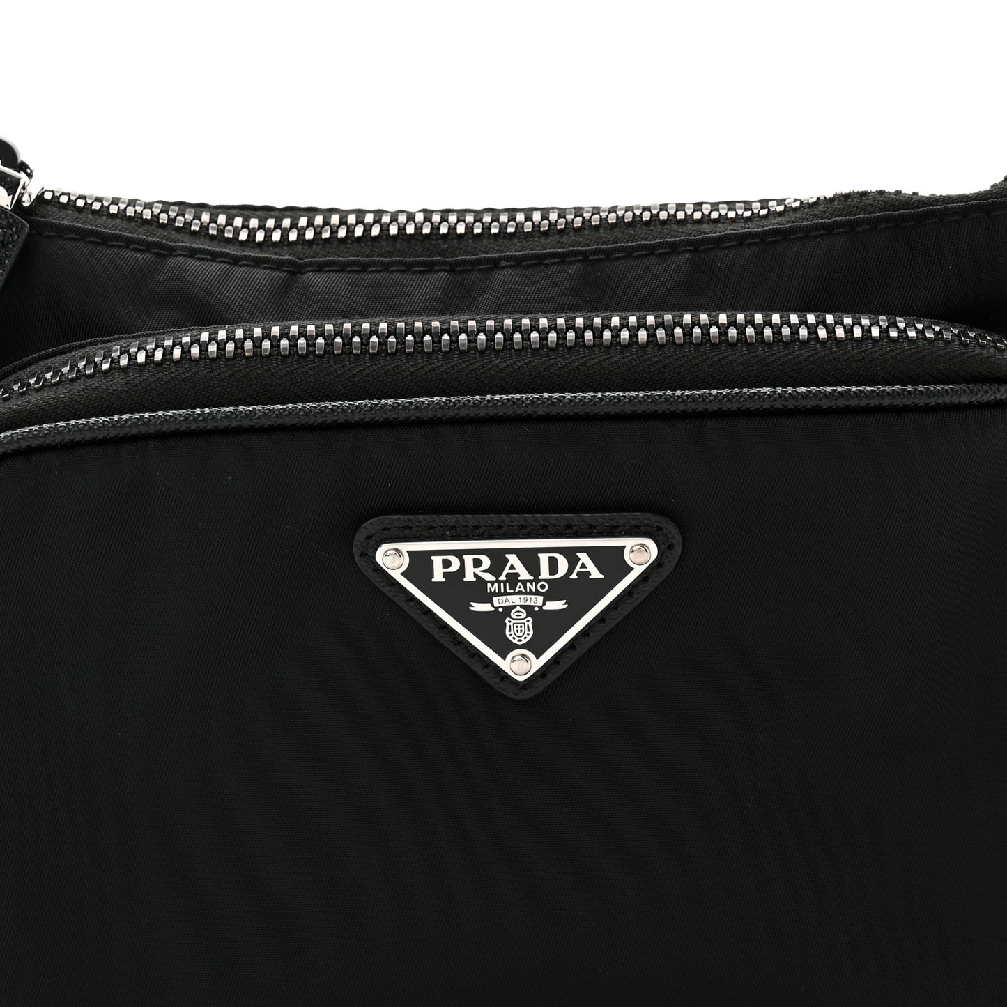 Re-Nylon Saffiano Belt Bag Black