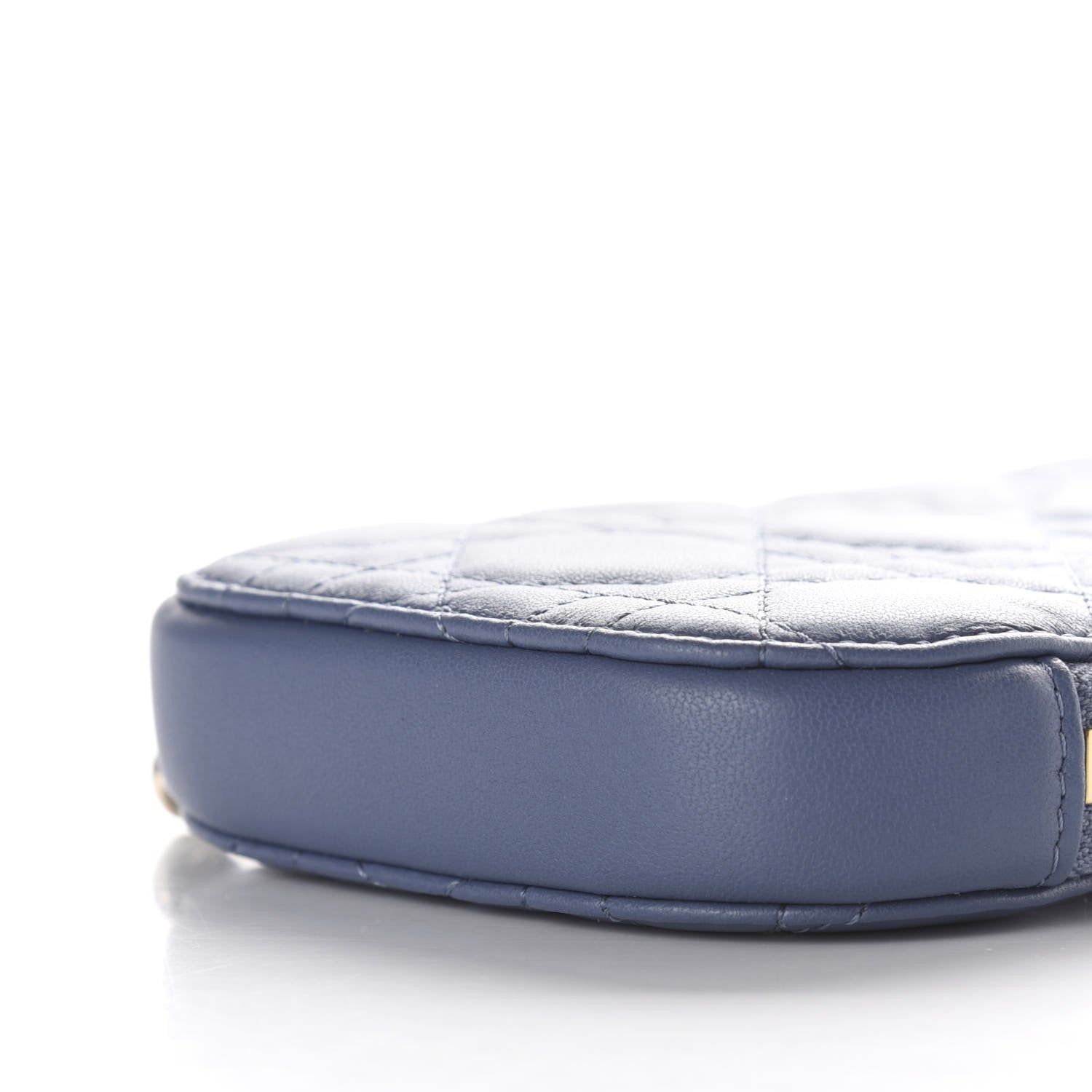 Christian Dior Lambskin Cannage Lady Dior Phone Holder Denim Blue 9 of 11