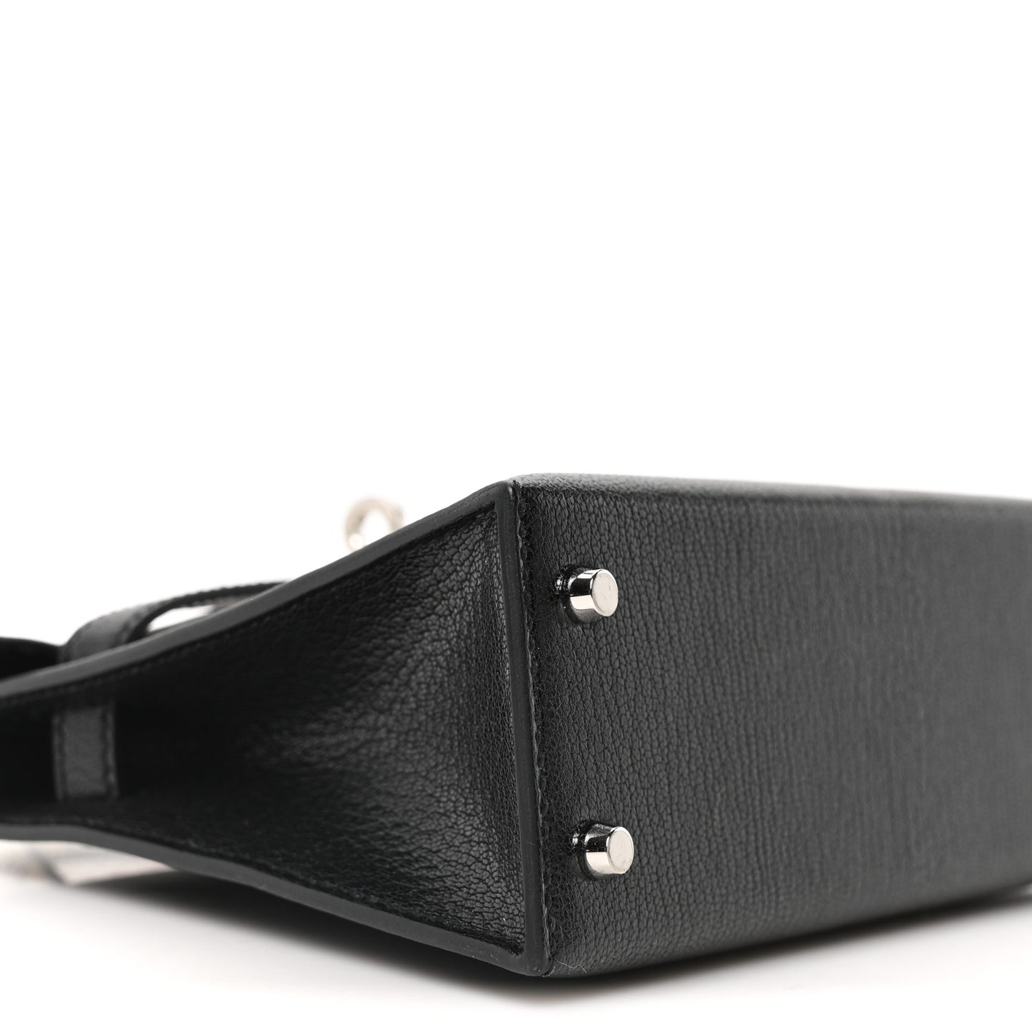Chevre Mysore Lizard Mini Kelly Sellier Touch 20 Black Ombre