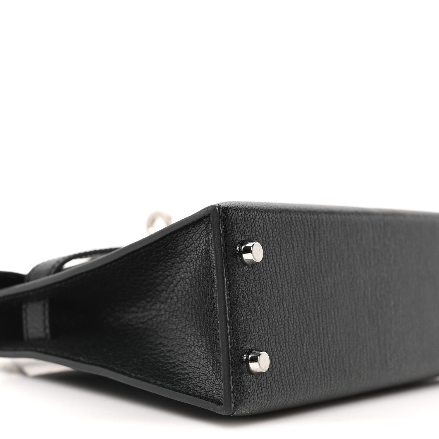 Hermes Chevre Mysore Lizard Mini Kelly Sellier Touch 20 Black Ombre 8 of 9