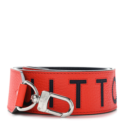 Louis Vuitton Calfskin Logo Shoulder Strap Red 1 of 3