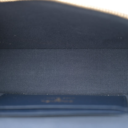 Chanel Caviar Quilted Top Handle Slim Vanity With Chain Navy 5 of 12