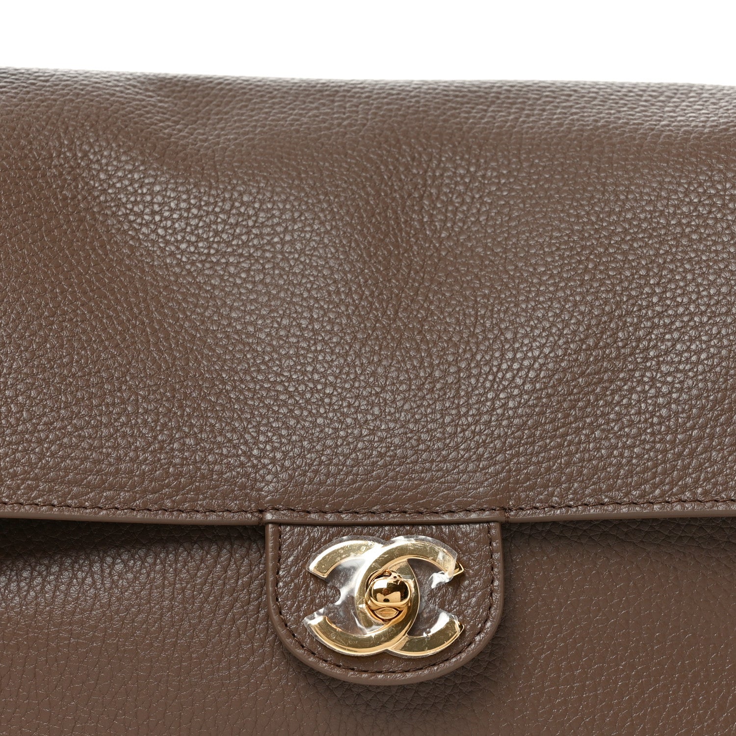 Chanel Grained Calfskin Small Souplissimo Maxi Flap Light Brown 8 of 11